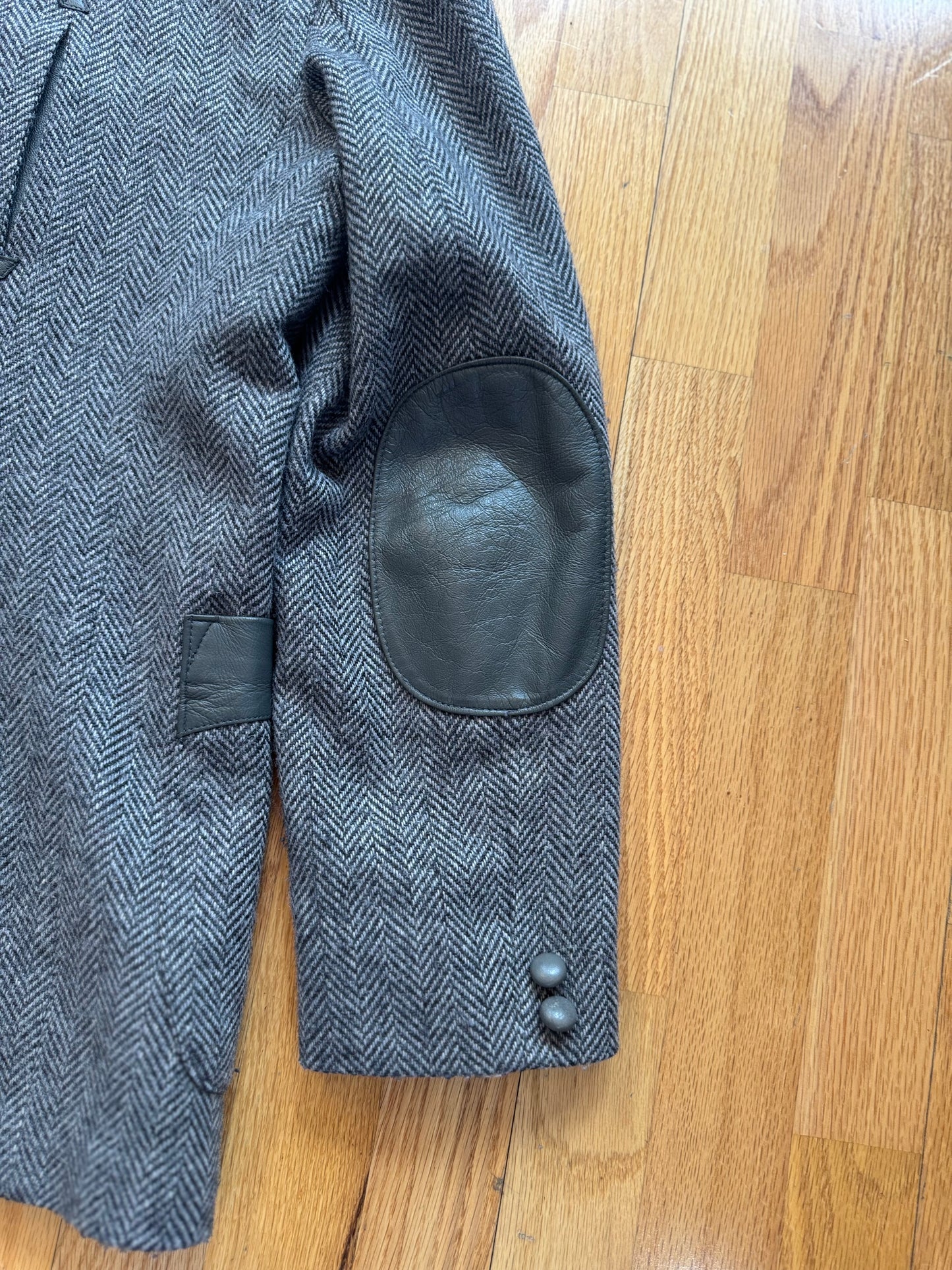Men’s Vintage Western Suit Coat | Grey | Sz 40