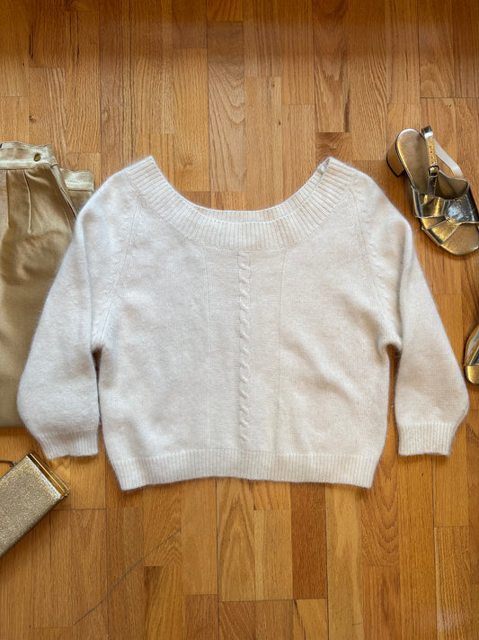 Vintage Angora & Lambs Wool Sweater | M-L