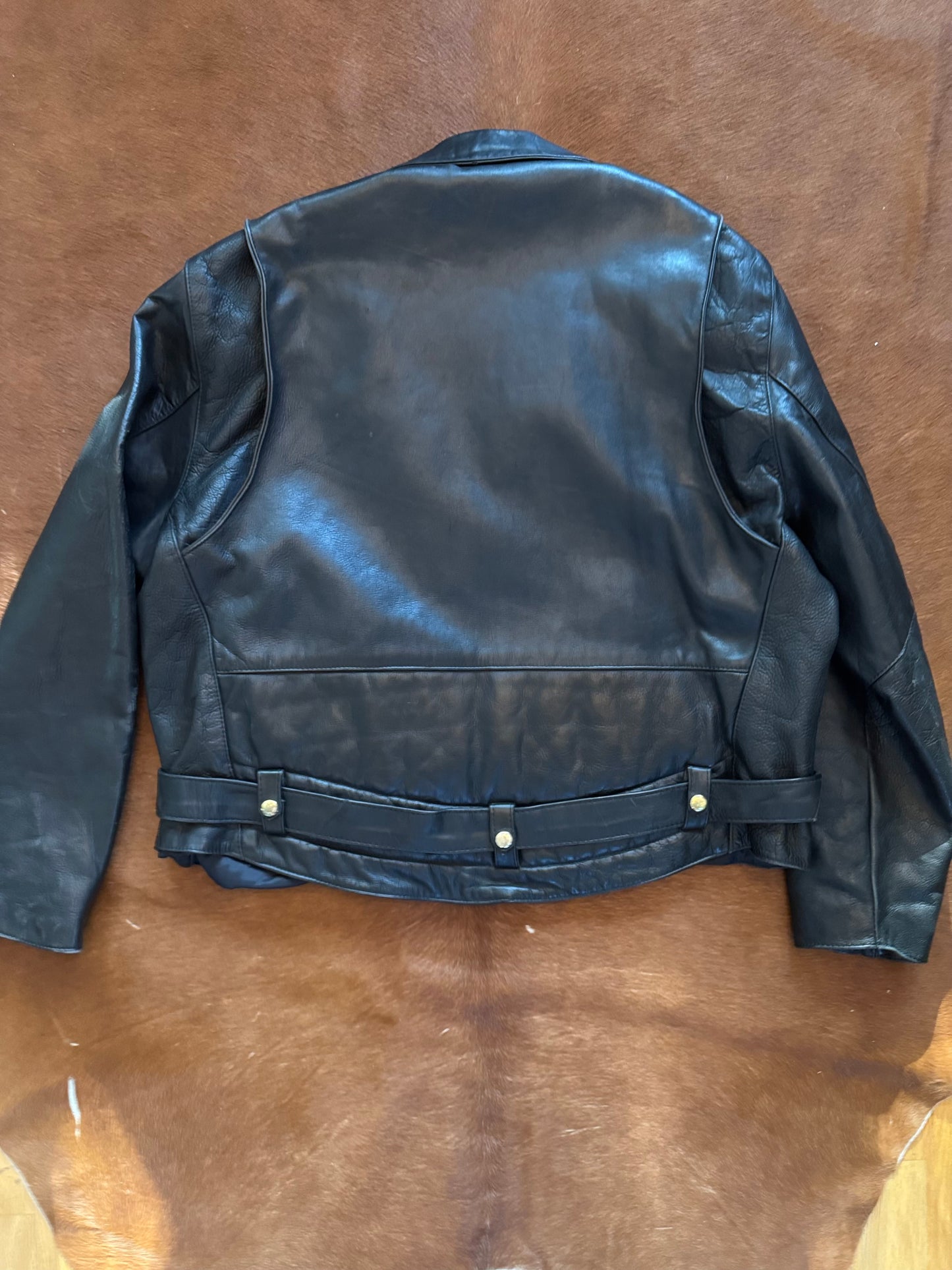 Men’s Vintage Leather Motorcycle Jacket