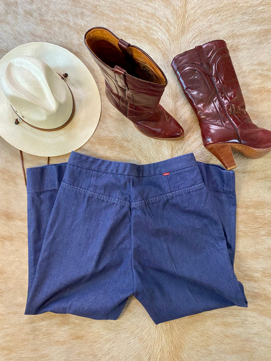 Levis Red Tag Cropped Jeans | Soft, Sta-Prest | Womens M 31x22