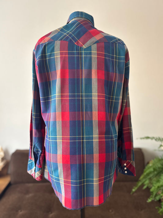 Men’s Vintage Wrangler Pearl Snap | L