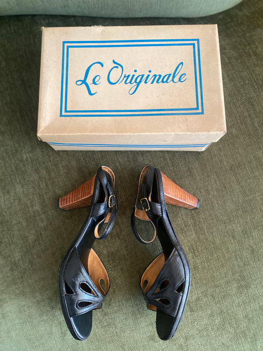 Vintage High Heels w/ Original Box | Leather | Le Original | 8M