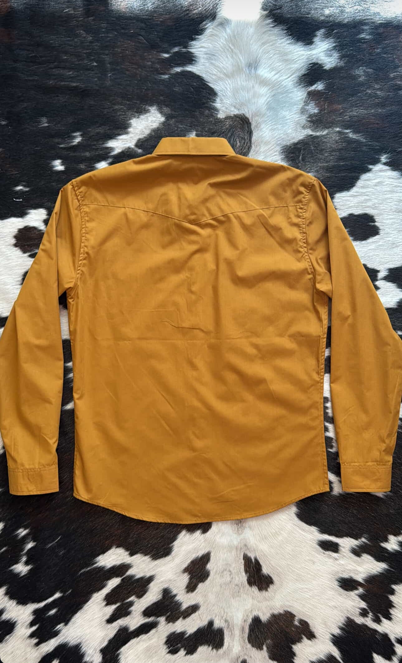 Men’s NWT Pearly Snap, Honey Mustard Yellow, Outlander, Sz L