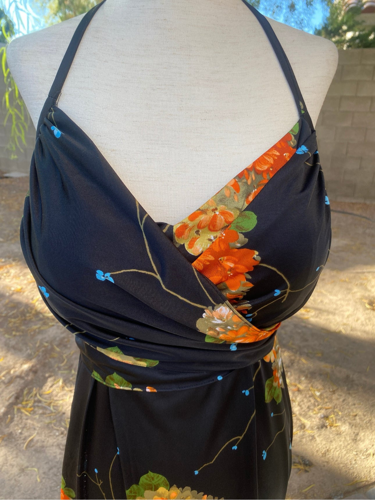 Vintage Summer Dress by Strawberry Circus | Tropical, Floral, Tiki, Island | L