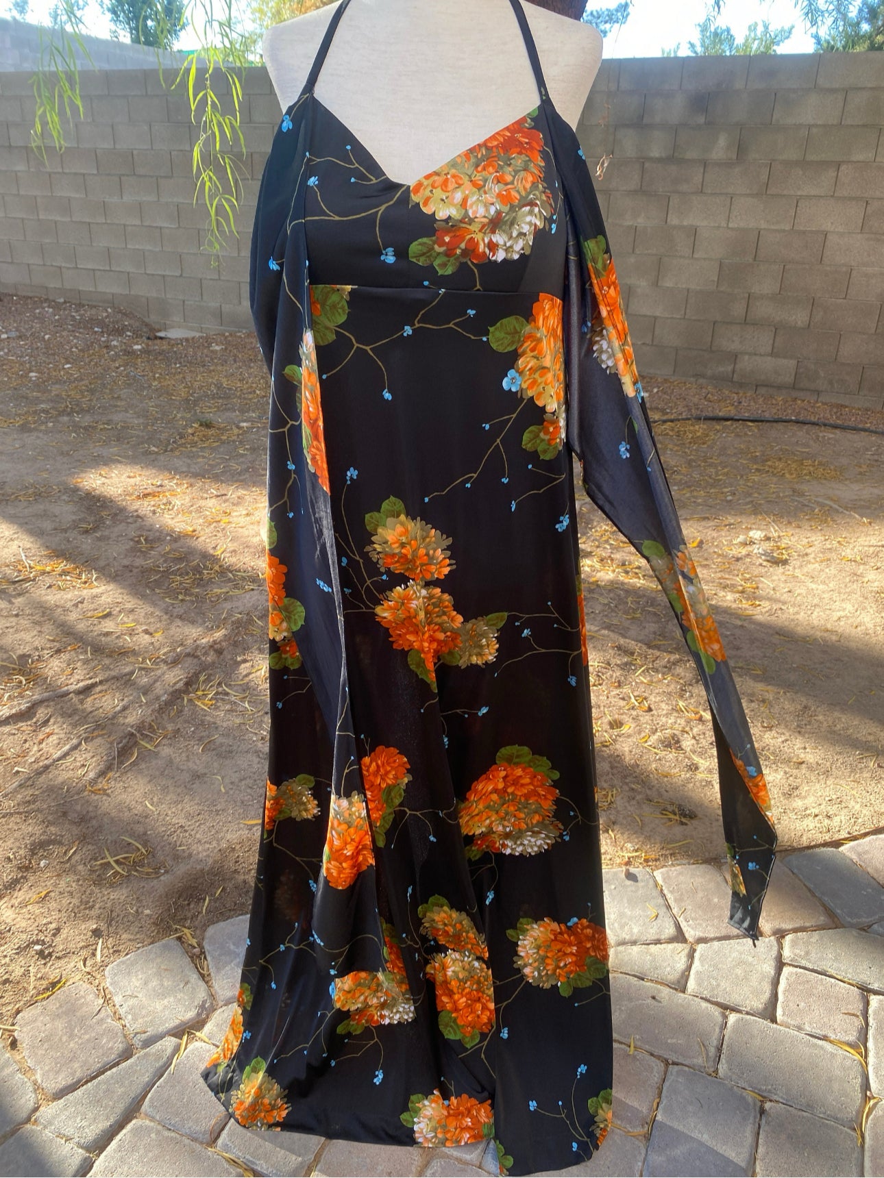 Vintage Summer Dress by Strawberry Circus | Tropical, Floral, Tiki, Island | L