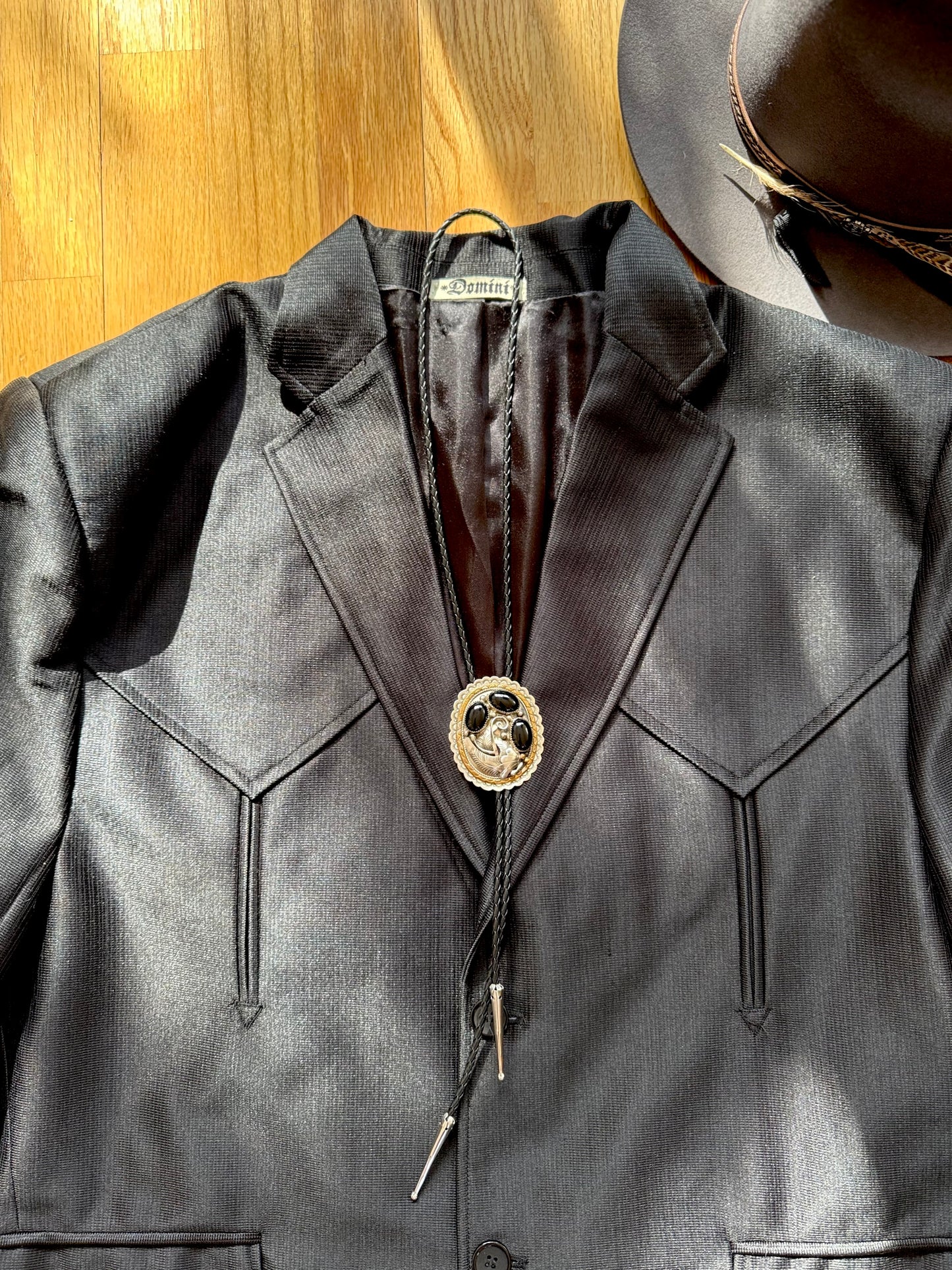 Men’s Vintage Western Suit Coat | Black | Sz 50