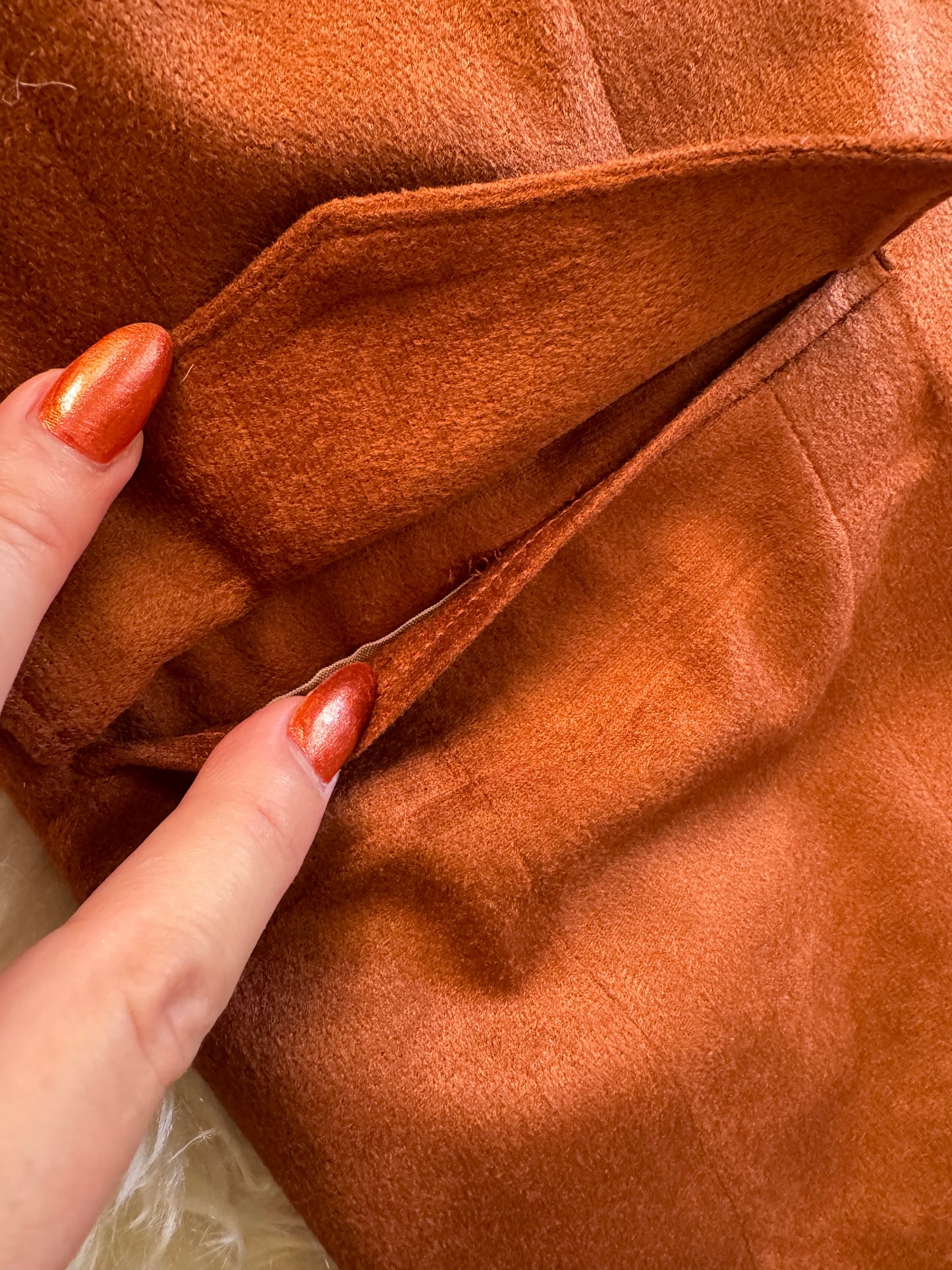Vintage Western Blazer by Farah | Micro Suede | Rust Brown