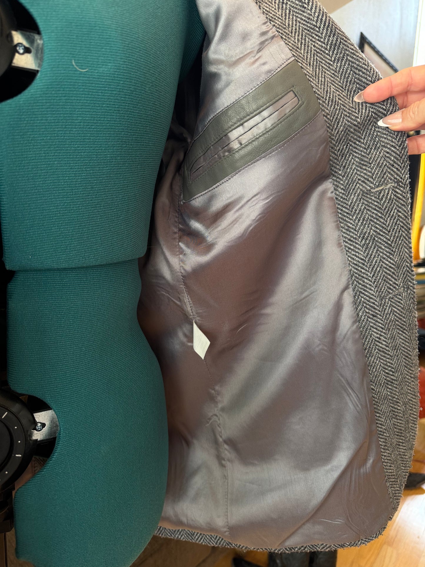 Men’s Vintage Western Suit Coat | Grey | Sz 40