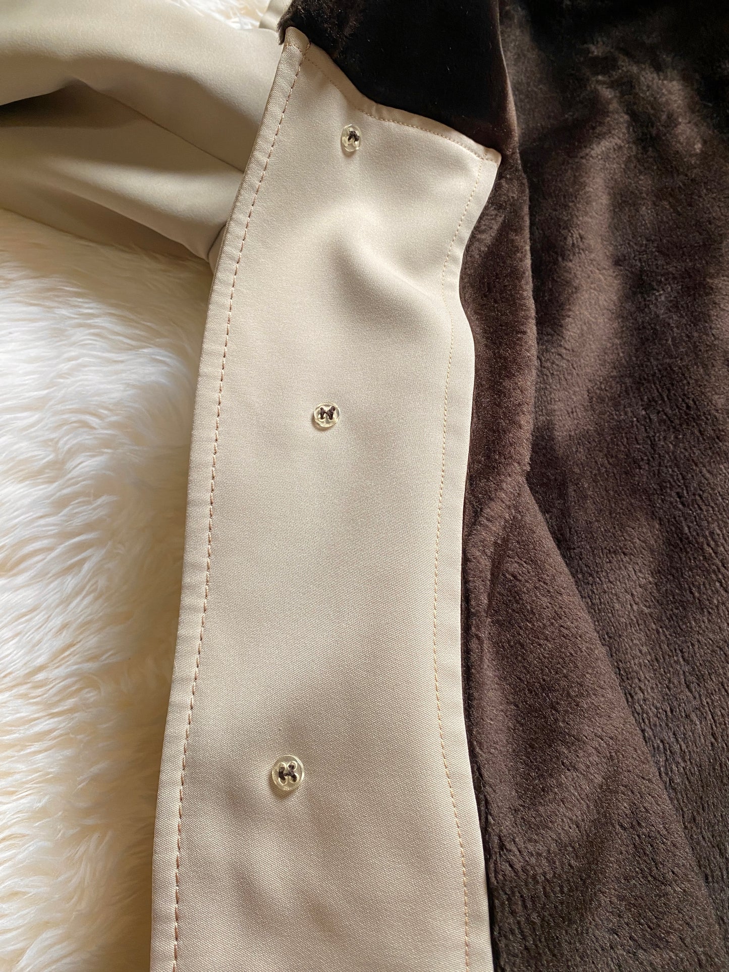 Vintage Mens Western Coat | Faux Fur Lining | SIMS 42 Reg