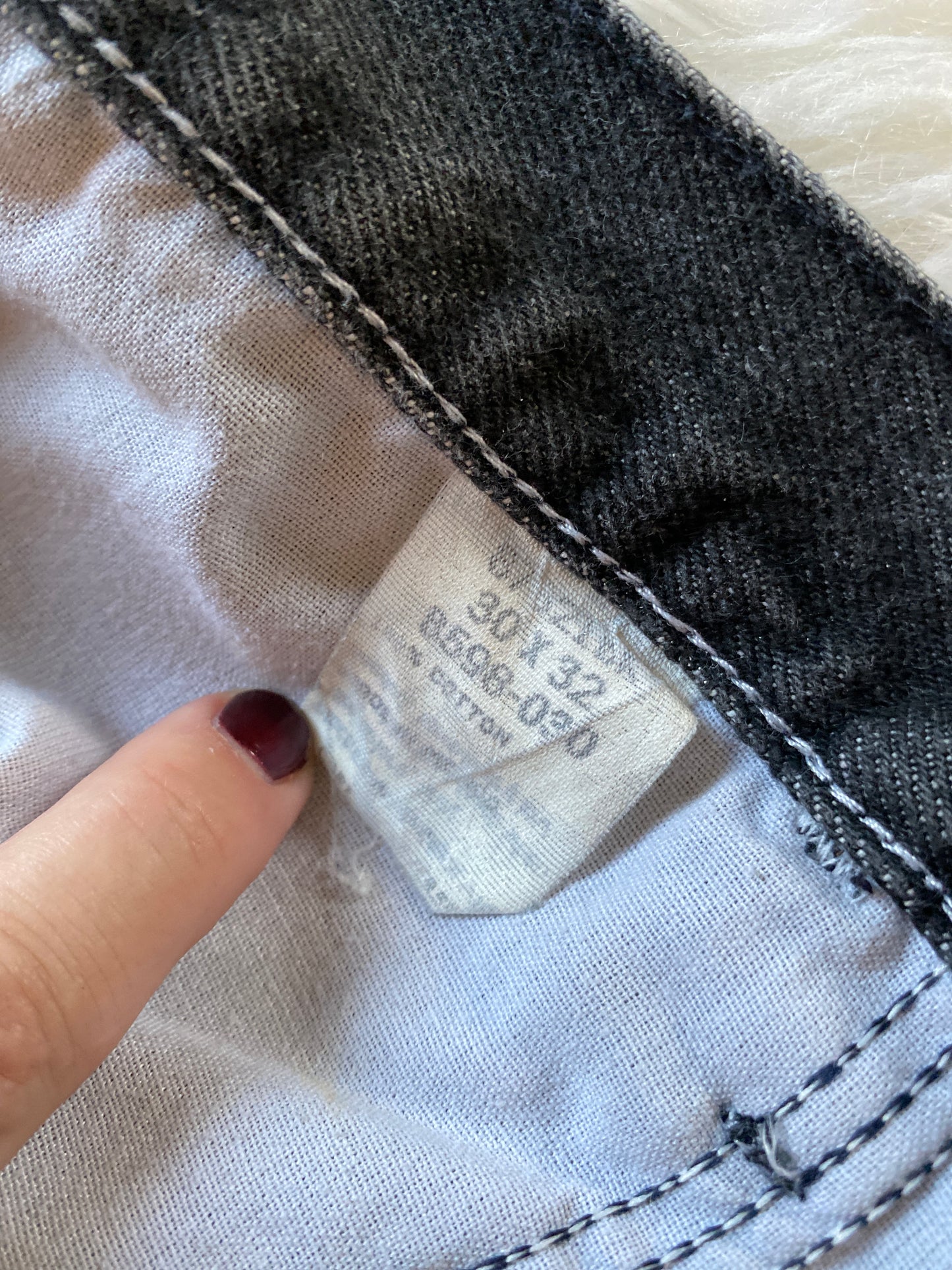 Mens Vintage Rustler Jeans | 90's | Black Wash, Mid-Rise, Cowboy Cut | 30x32