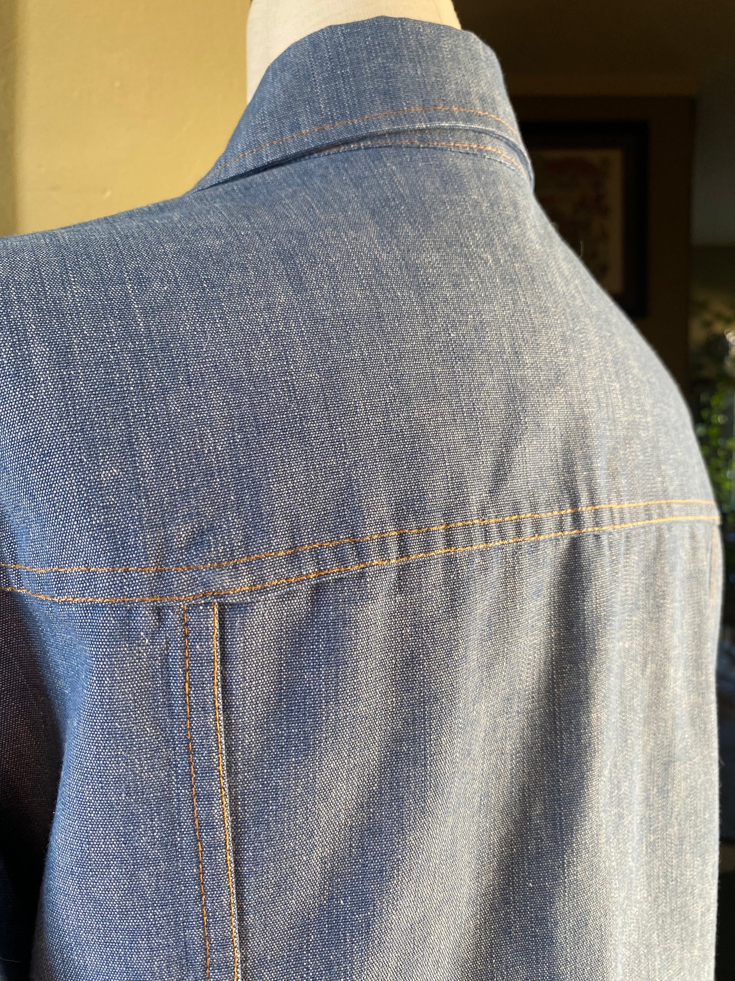 Vintage Orange Tab Levi’s Chambray Jean Jacket, 1970s | Womens M