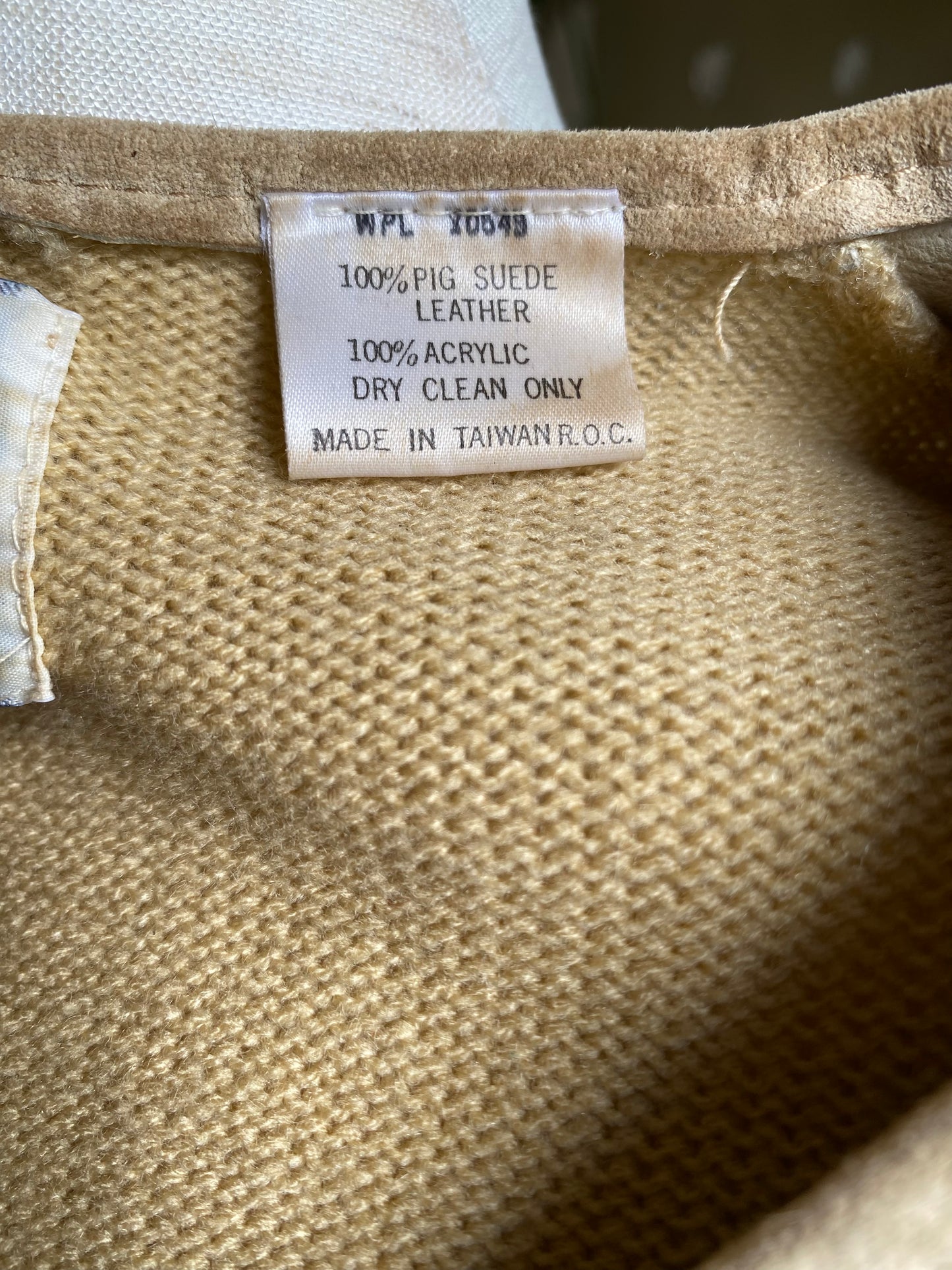 Vintage Western Knit Sweater | Suede Fringe & Beads | MILLER | Women’s M