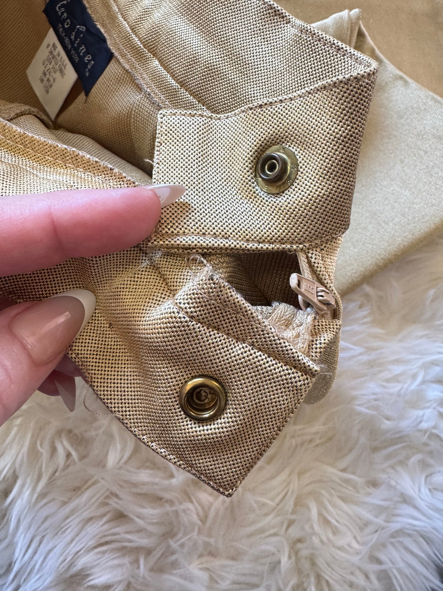 Vintage Stirrup Pants, Metallic Gold, XXS-XS