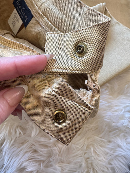 Vintage Stirrup Pants, Metallic Gold, XXS-XS