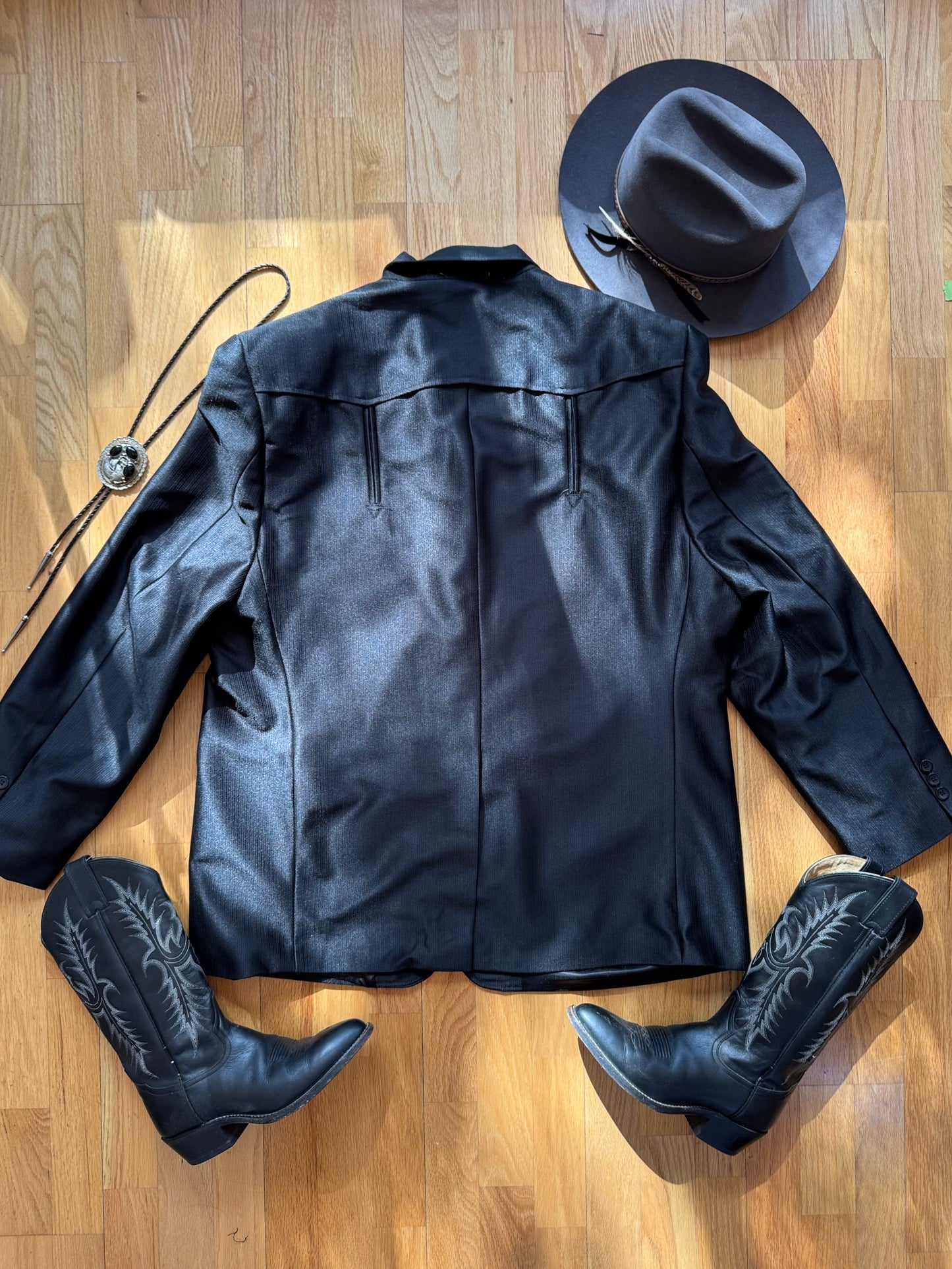 Men’s Vintage Western Suit Coat | Black | Sz 50