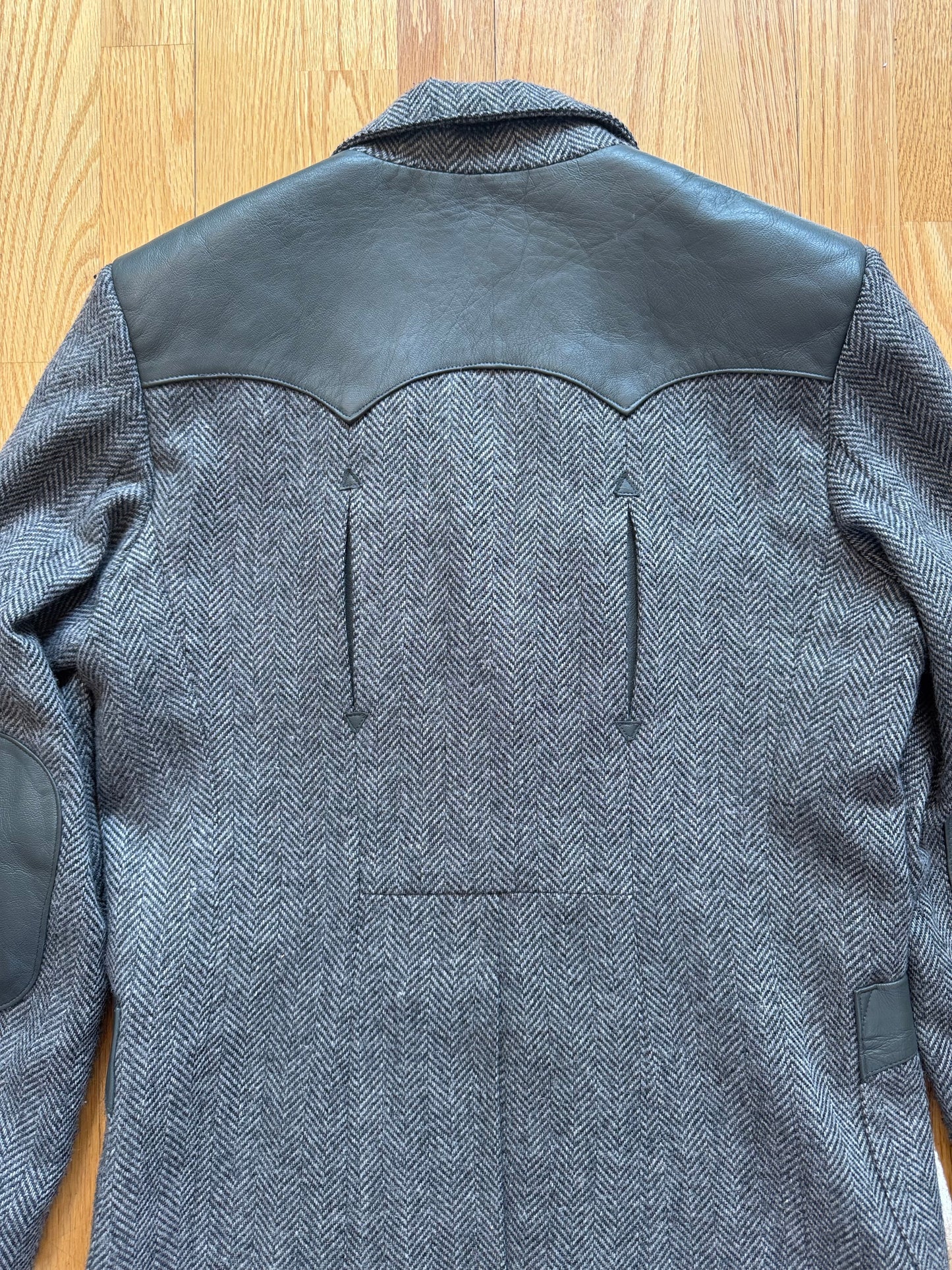Men’s Vintage Western Suit Coat | Grey | Sz 40