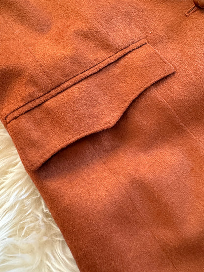 Vintage Western Blazer by Farah | Micro Suede | Rust Brown