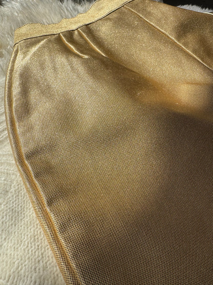 Vintage Stirrup Pants, Metallic Gold, XXS-XS