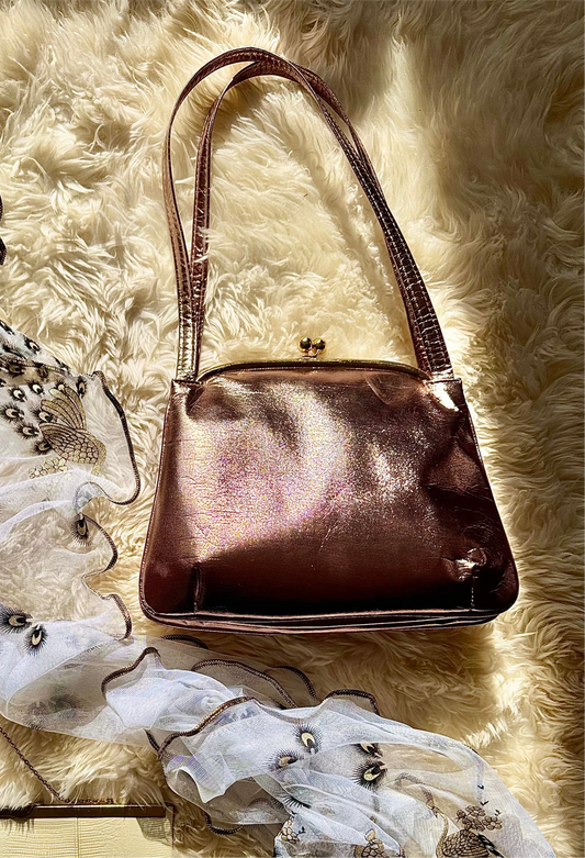 Vintage Bronze Handbag, 1970’s