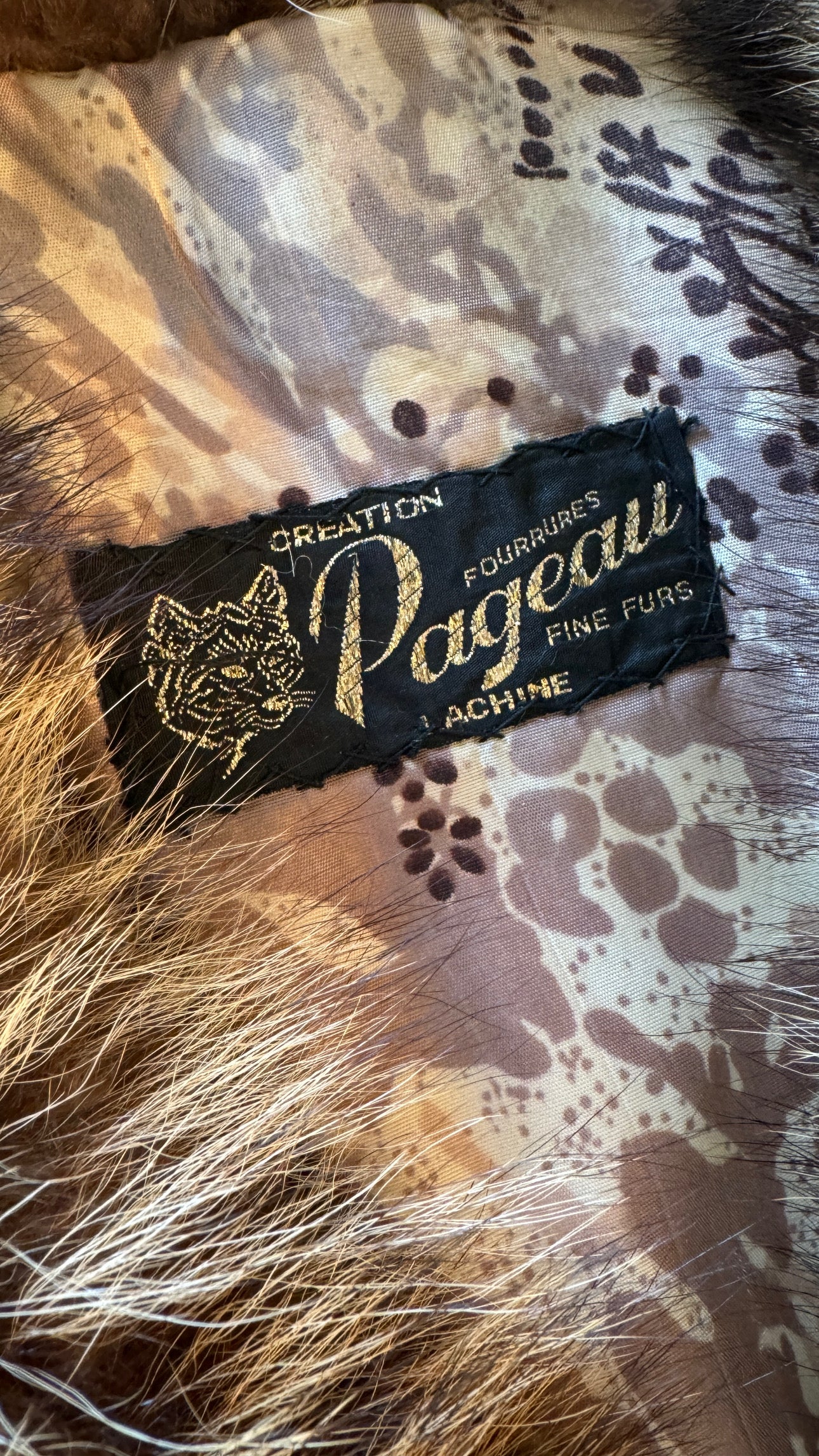 Vintage Ladies Fur Coat by Lachine Pageau Fine Furs, Raccoon, 1920's