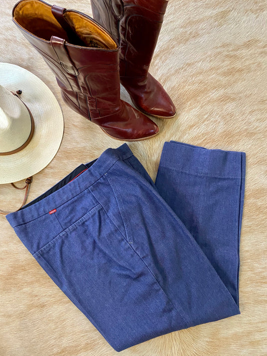 Levis Red Tag Cropped Jeans | Soft, Sta-Prest | Womens M 31x22