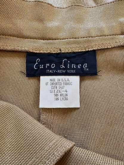 Vintage Stirrup Pants, Metallic Gold, XXS-XS