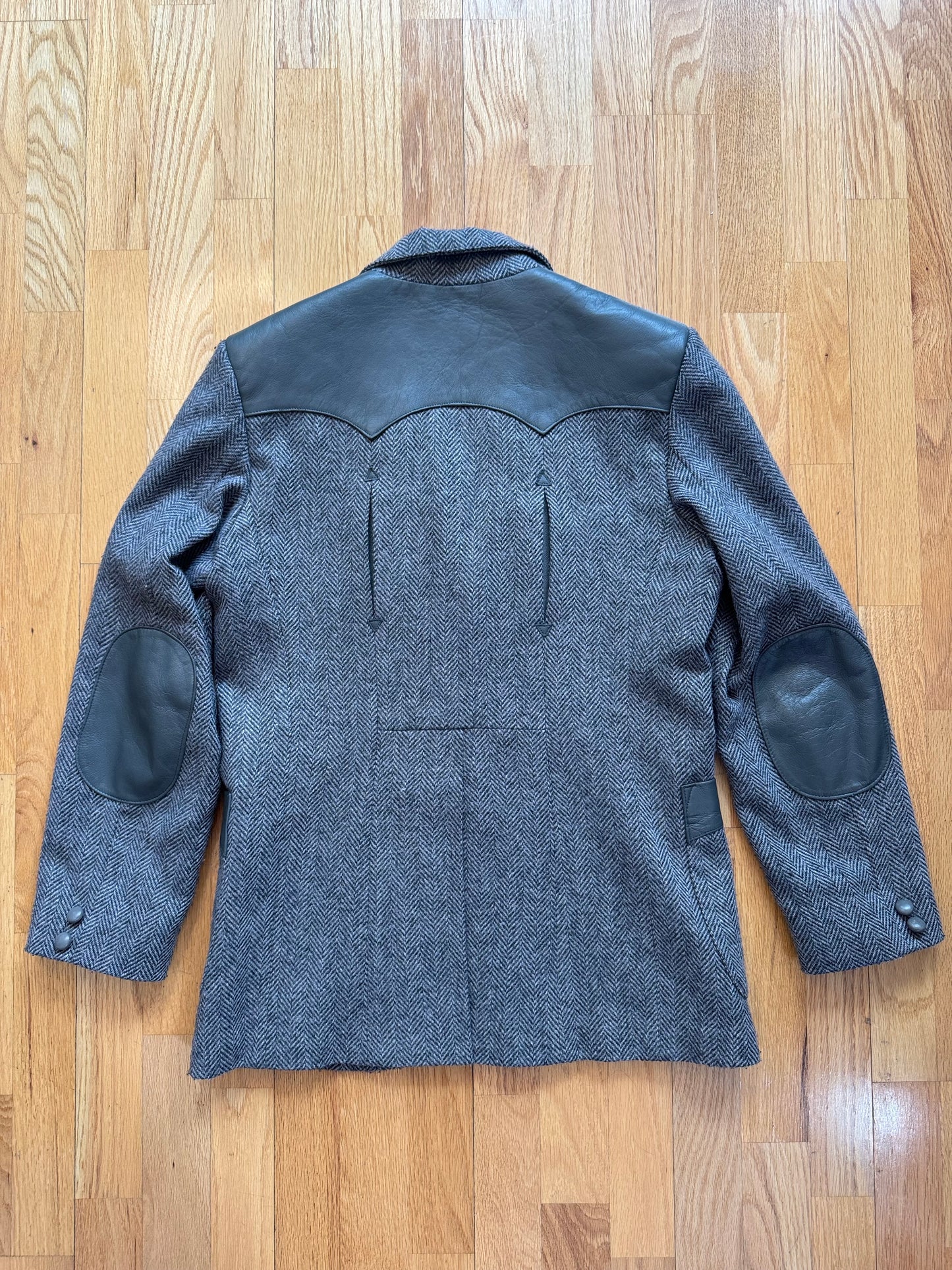 Men’s Vintage Western Suit Coat | Grey | Sz 40