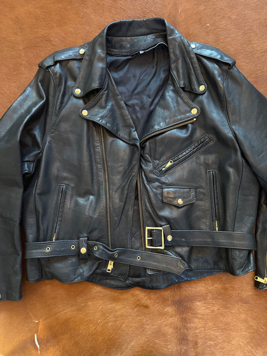 Men’s Vintage Leather Motorcycle Jacket
