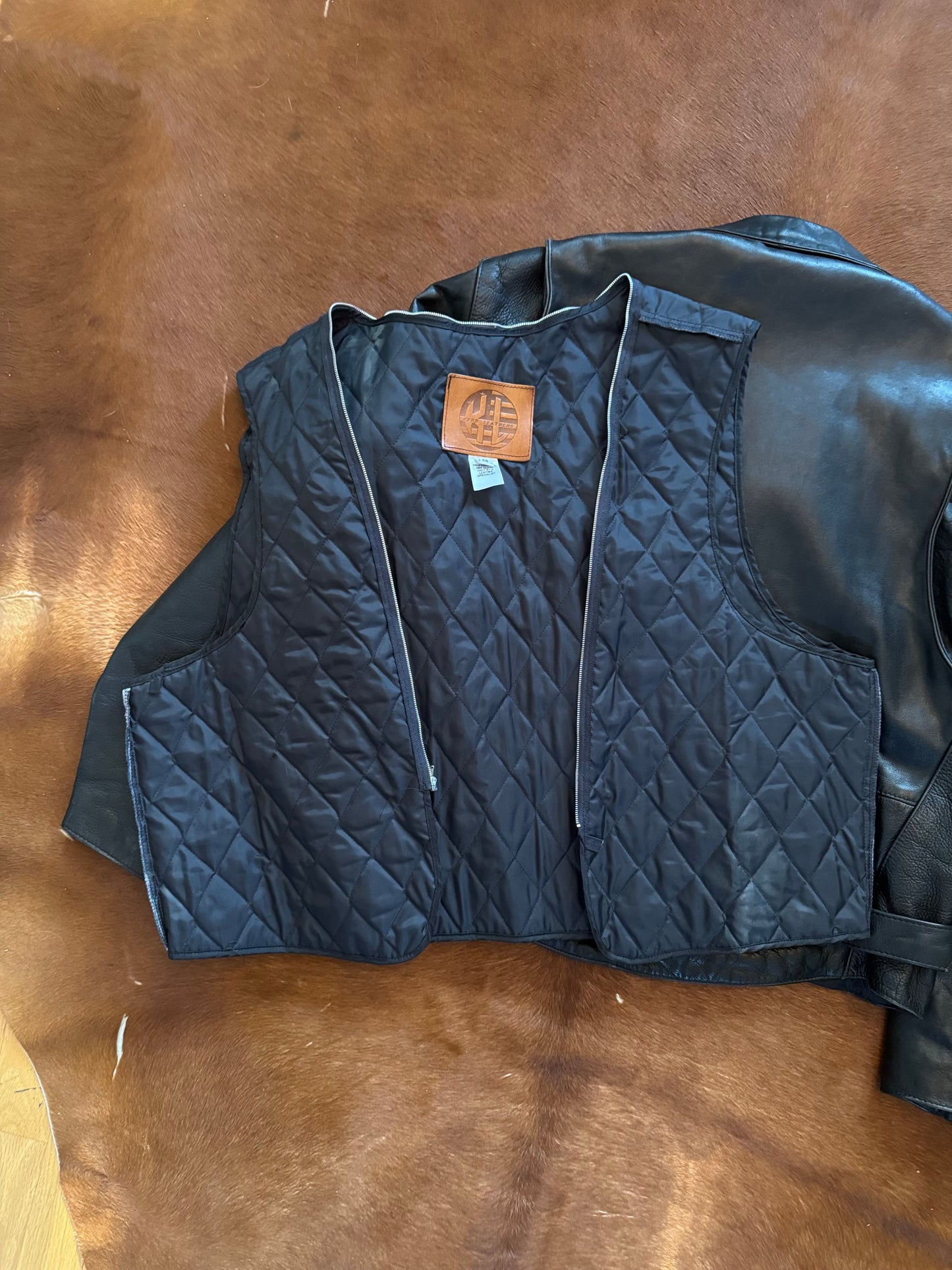 Men’s Vintage Leather Motorcycle Jacket