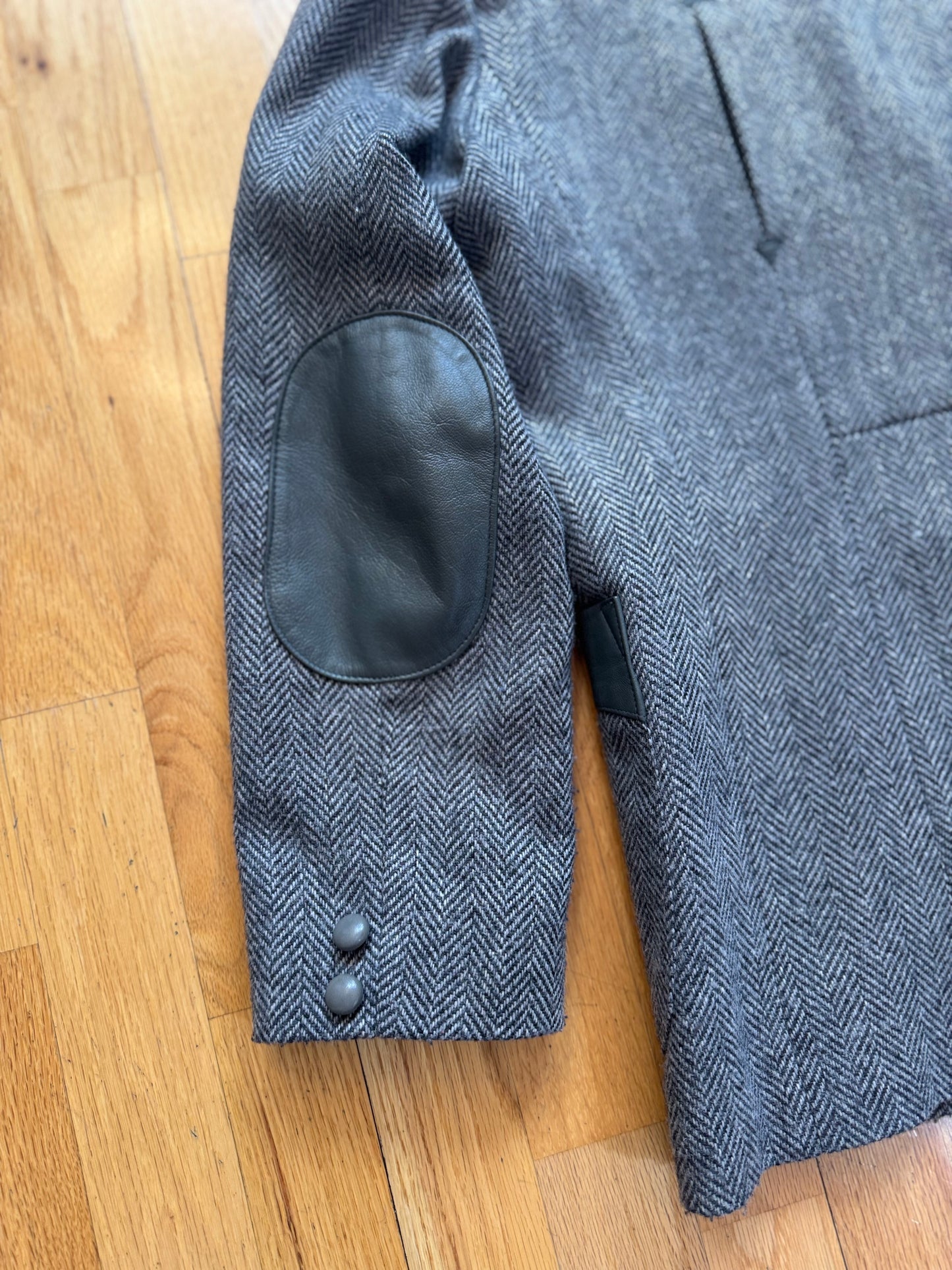 Men’s Vintage Western Suit Coat | Grey | Sz 40