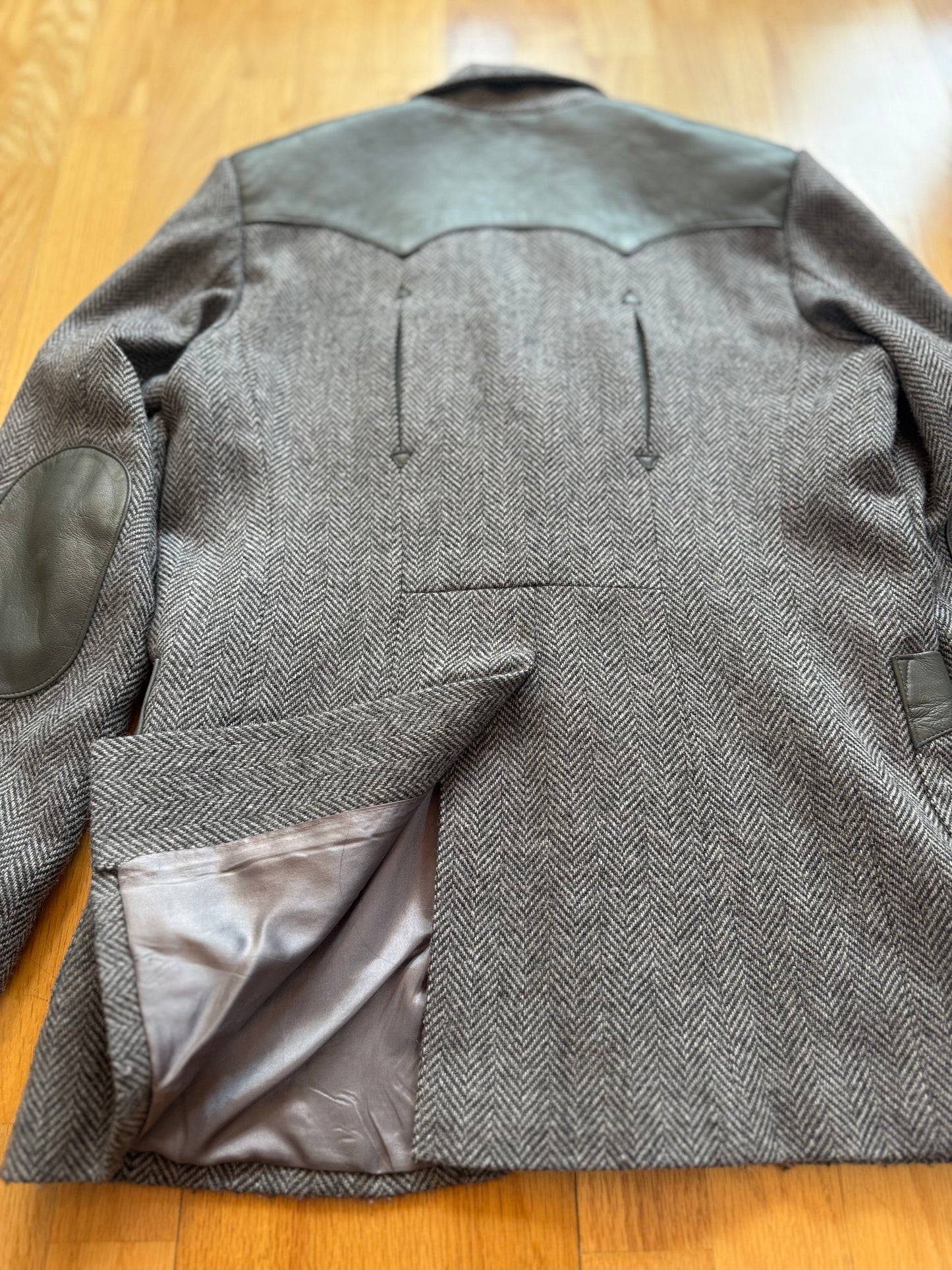 Men’s Vintage Western Suit Coat | Grey | Sz 40