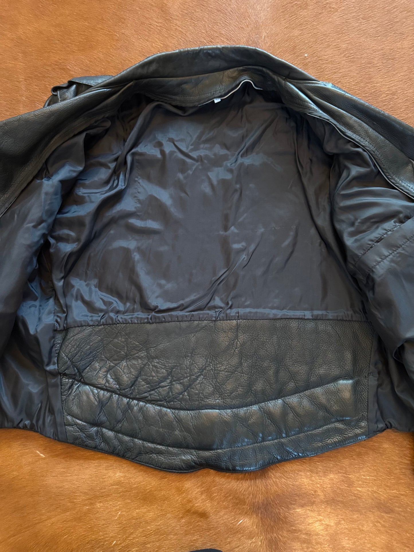 Men’s Vintage Leather Motorcycle Jacket