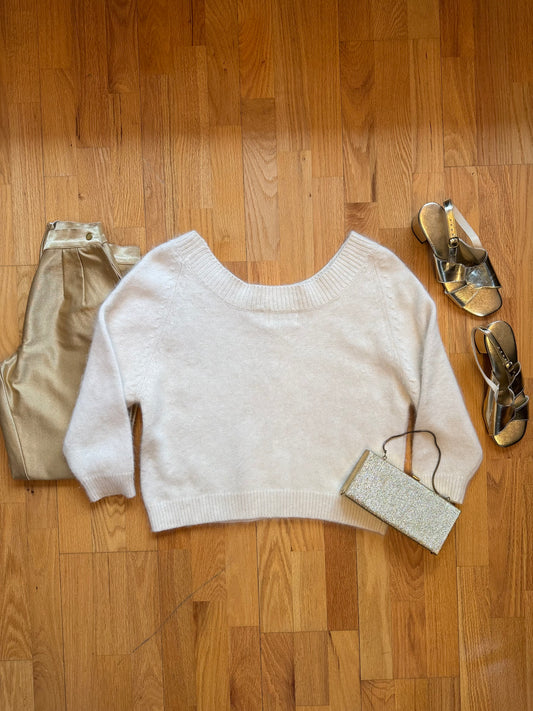 Vintage Angora & Lambs Wool Sweater | M-L