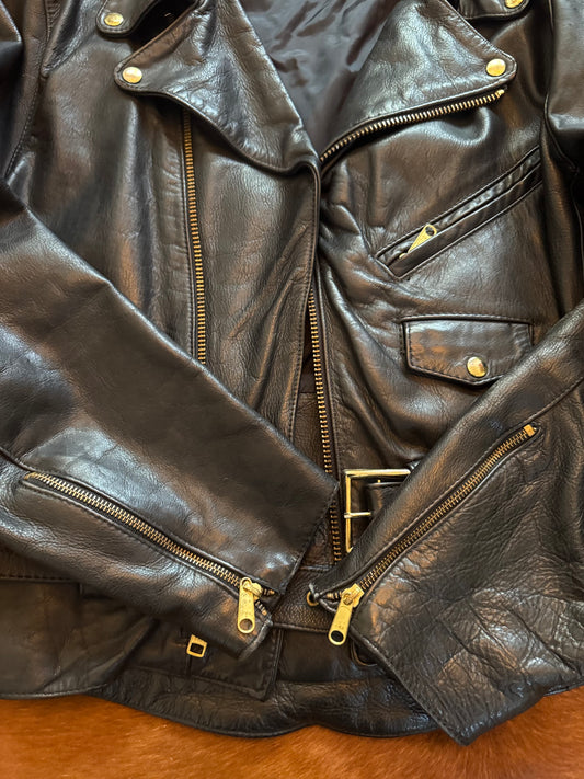 Men’s Vintage Leather Motorcycle Jacket
