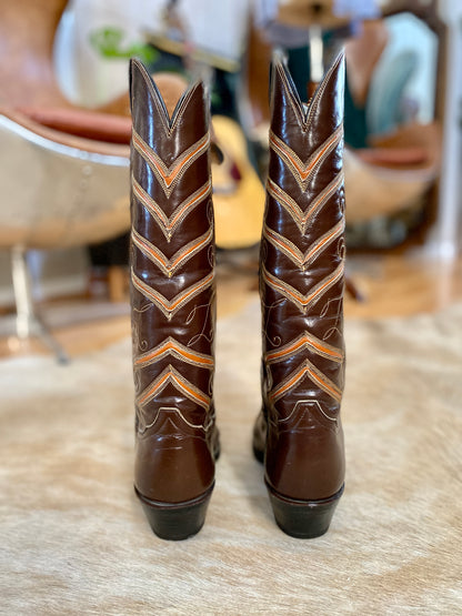 Vintage Tony Lama Western Boots | Knee-High | Women's 6N