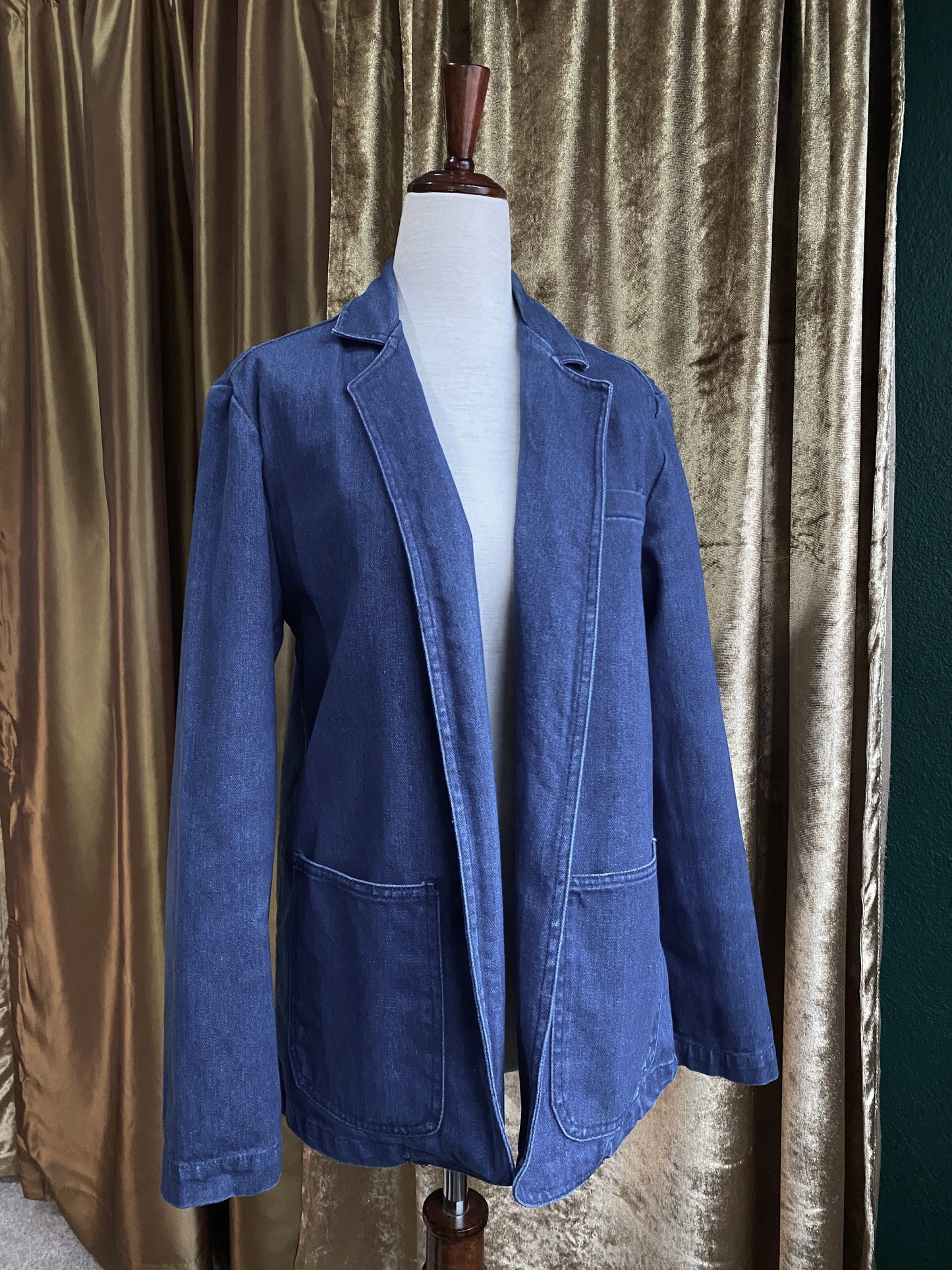 1970's Denim Jean Jacket | Soft & Muted Blue | Unisex S-M