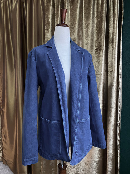 1970's Denim Jean Jacket | Soft & Muted Blue | Unisex S-M