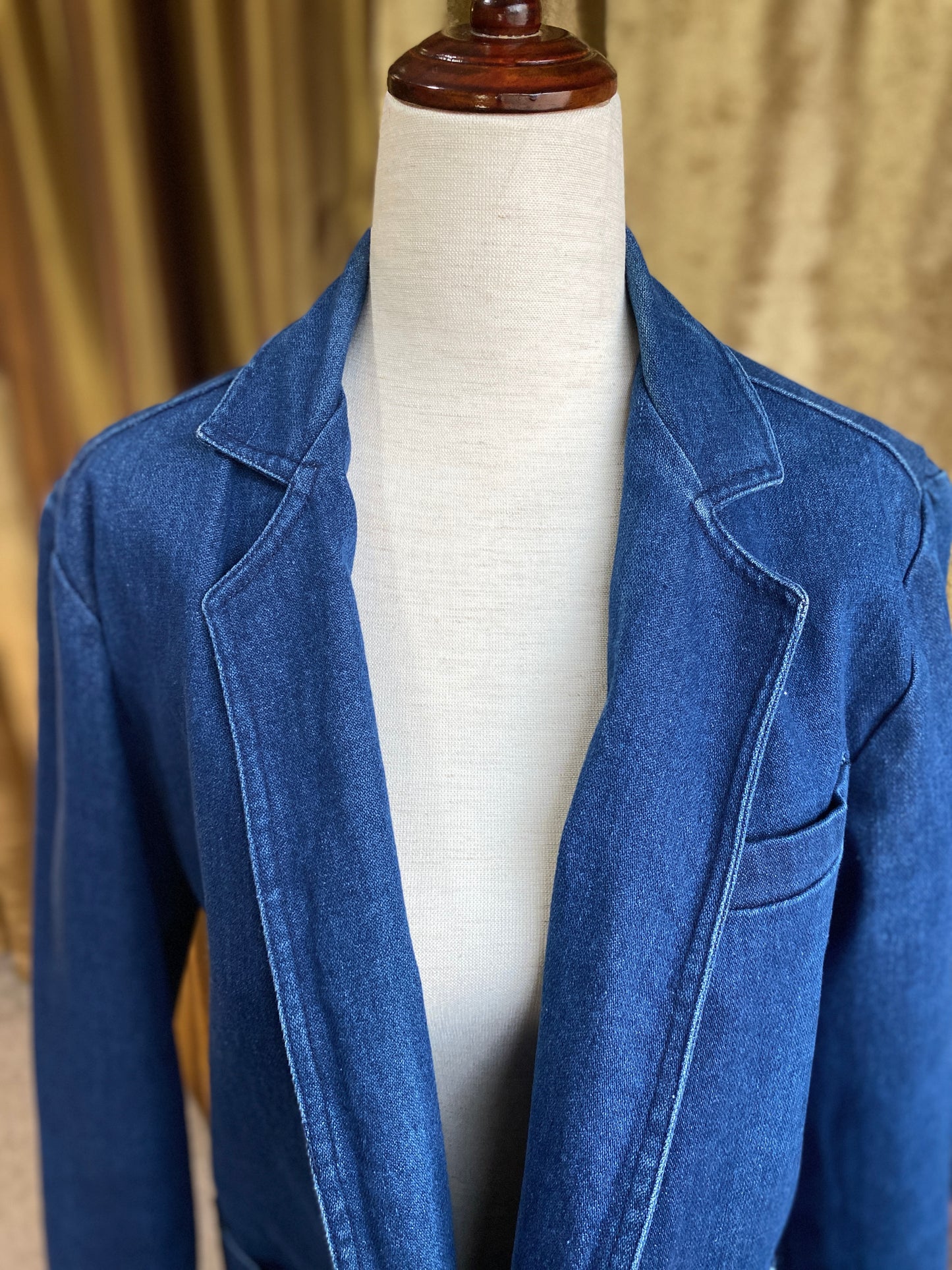 1970's Denim Jean Jacket | Soft & Muted Blue | Unisex S-M