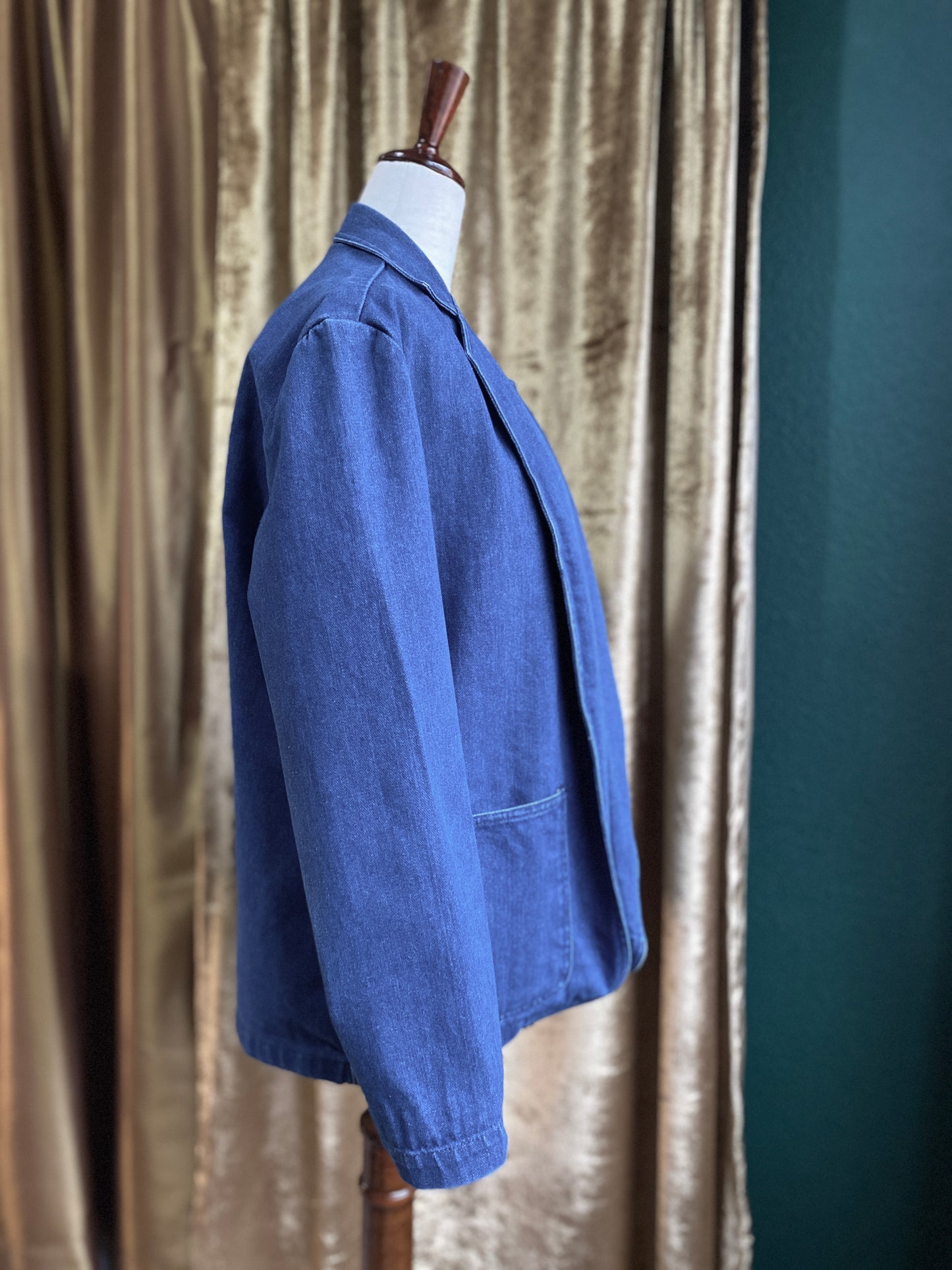 1970's Denim Jean Jacket | Soft & Muted Blue | Unisex S-M