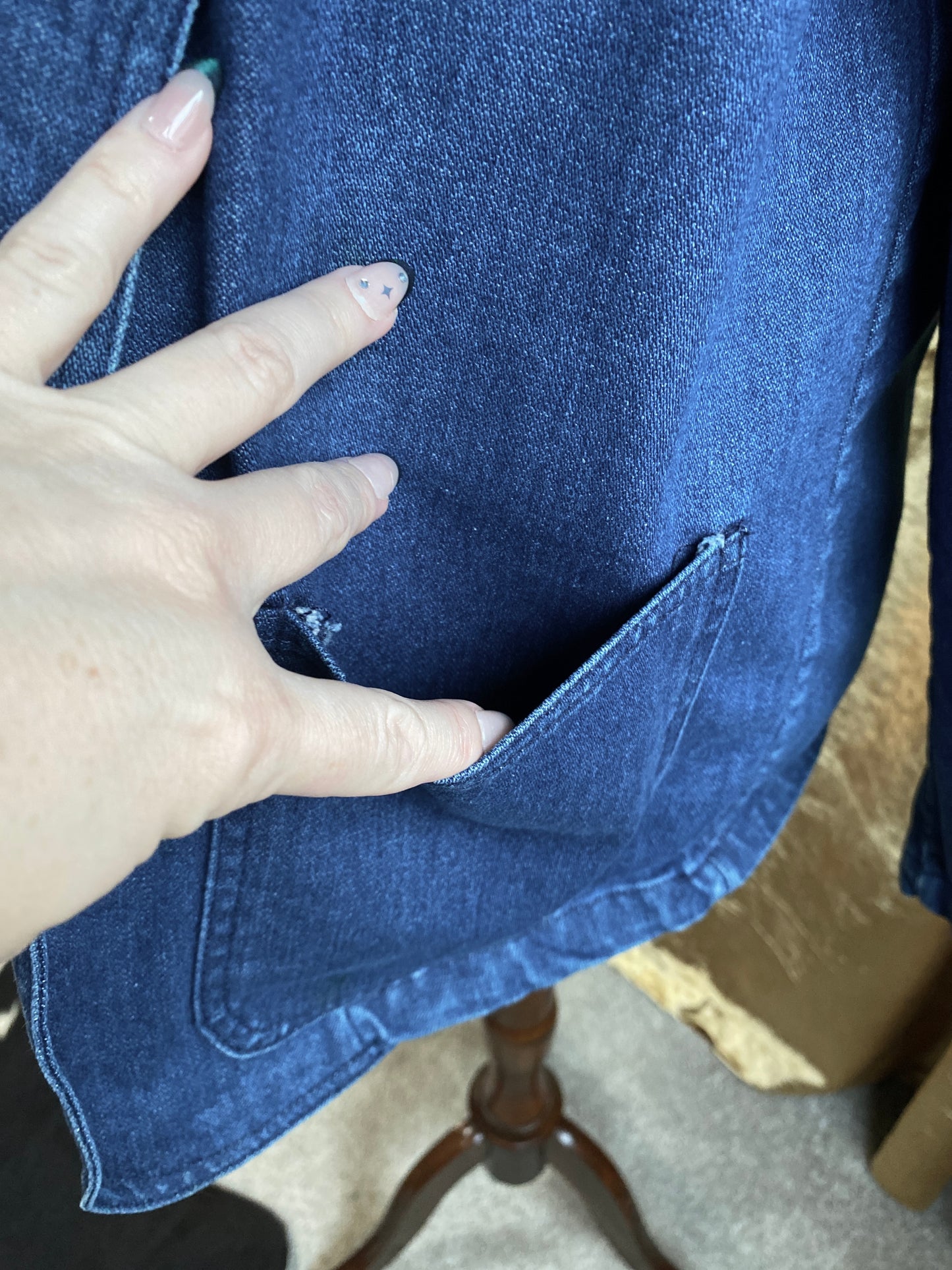 1970's Denim Jean Jacket | Soft & Muted Blue | Unisex S-M