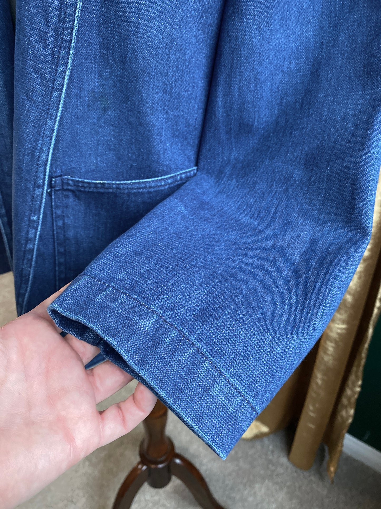 1970's Denim Jean Jacket | Soft & Muted Blue | Unisex S-M
