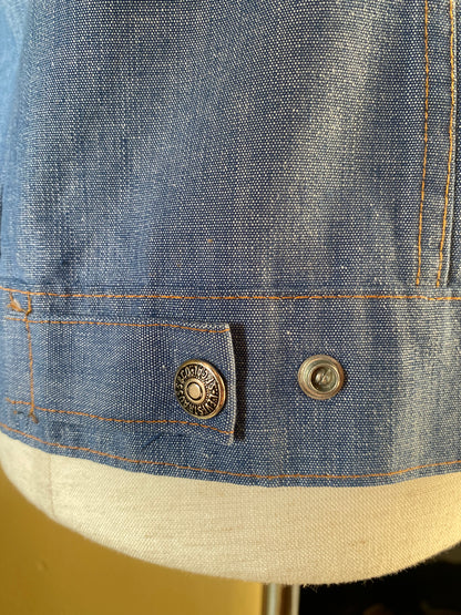 Vintage Orange Tab Levi’s Chambray Jean Jacket, 1970s | Womens M