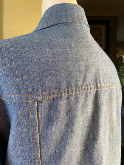 Vintage Orange Tab Levi’s Chambray Jean Jacket, 1970s | Womens M