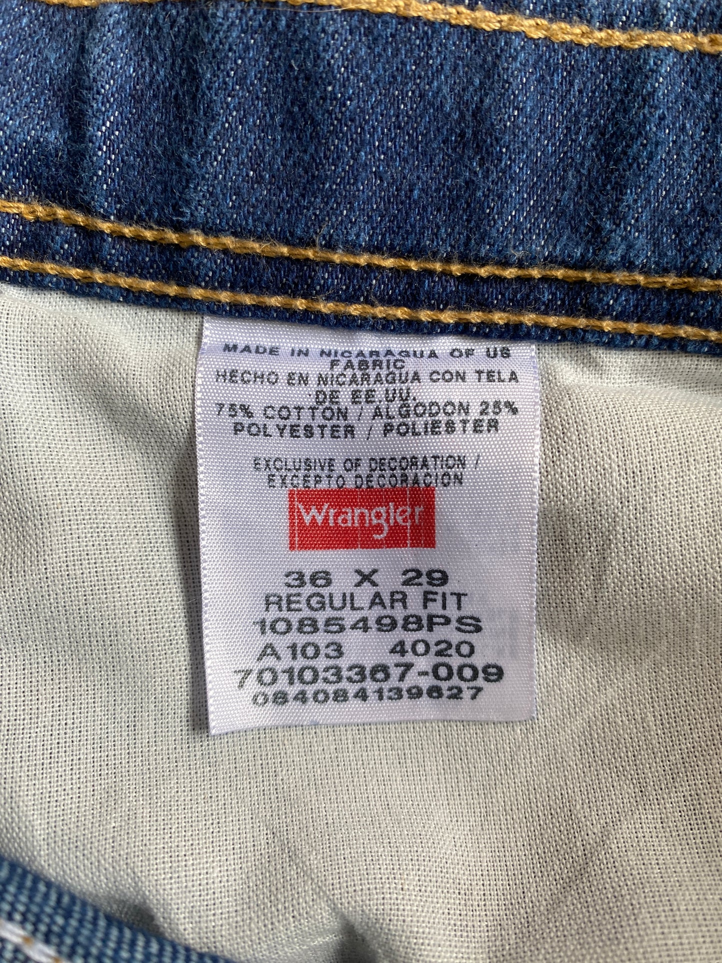 Men’s Wrangler Jeans, Soft Dark Wash, Size 36 x 29 - 3 Pairs Available!
