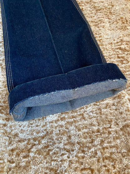 1970’s Vintage High-Rise Jeans by Anthony ATB |Thunderbird Design Stitching | XXS-XS