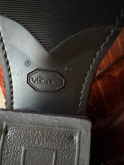 Men’s Western Packer Kiltie Boots | Lace-Up Brown Leather | Men’s Size 7 M