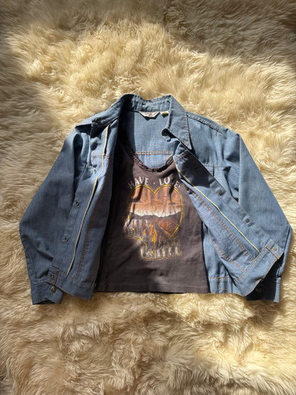 Vintage Orange Tab Levi’s Chambray Jean Jacket, 1970s | Womens M