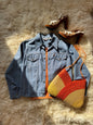 Vintage Orange Tab Levi’s Chambray Jean Jacket, 1970s | Womens M