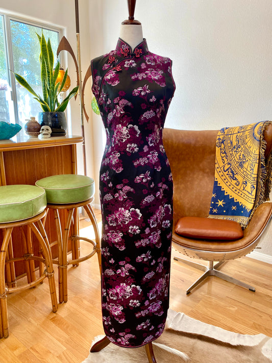Vintage Cheongsam Dress | L