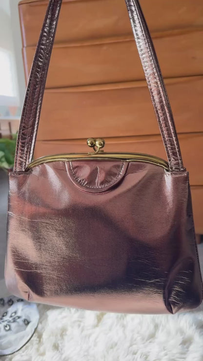Vintage Bronze Handbag, 1970’s